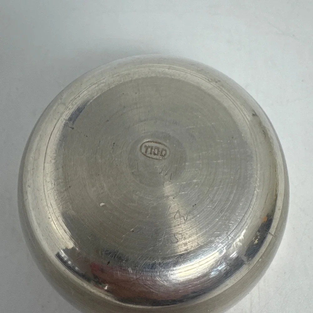 Small Metal Bowl Unisex 3.5in Silver Good Vintage T100 Hallmark